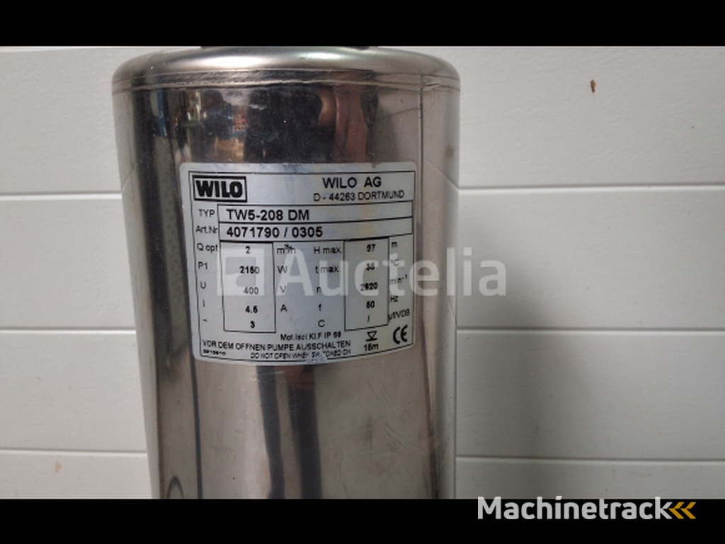 Wilo dombelpomp TW5-208 DW