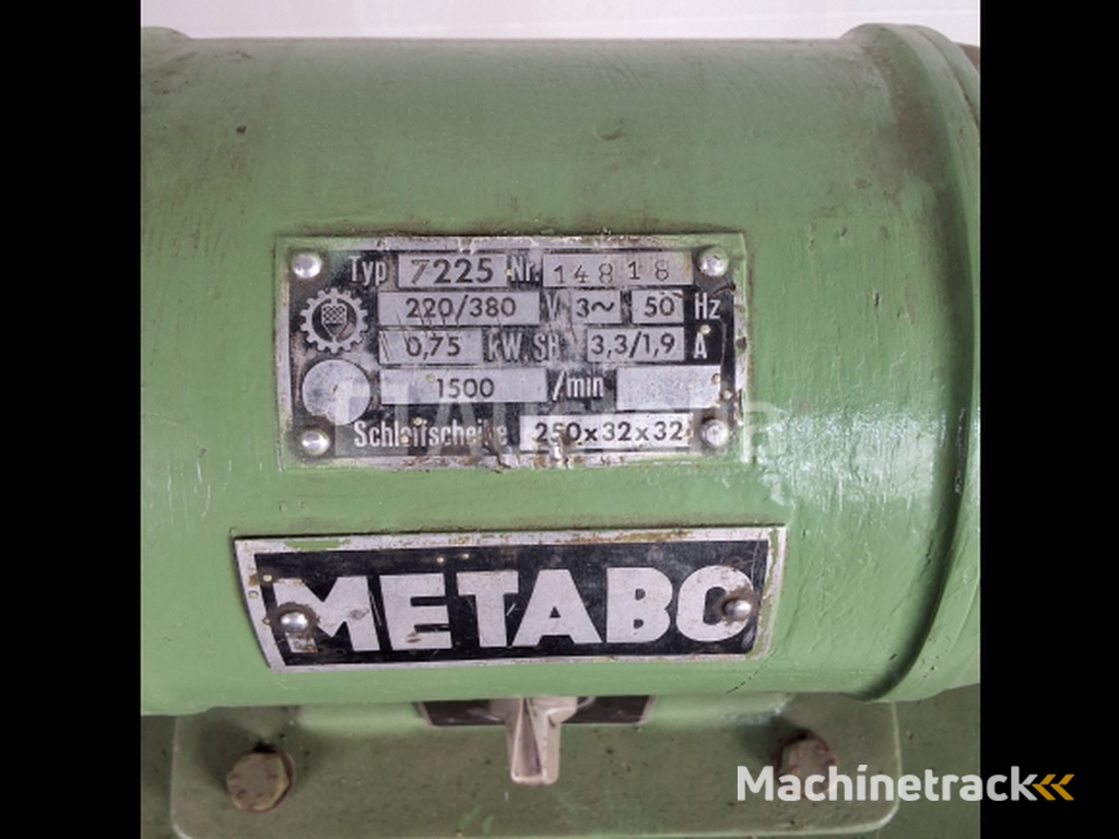 Metabo dubbelle slijpmachine 380V 0.75kW