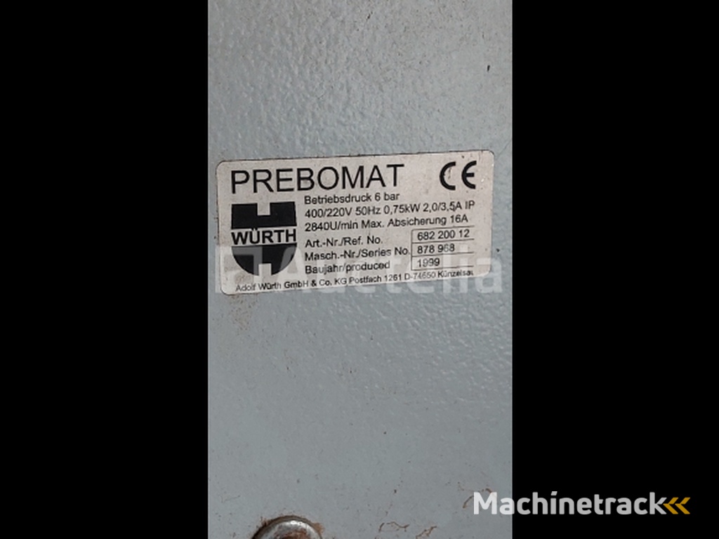 Wurth Prebomat variabel boormachine