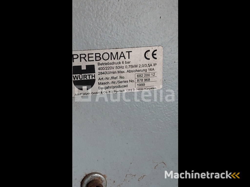 Wurth Prebomat variabel boormachine