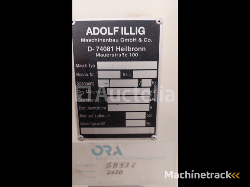 Adolf Illig SE 53 C thermovormmachine 1053 uren