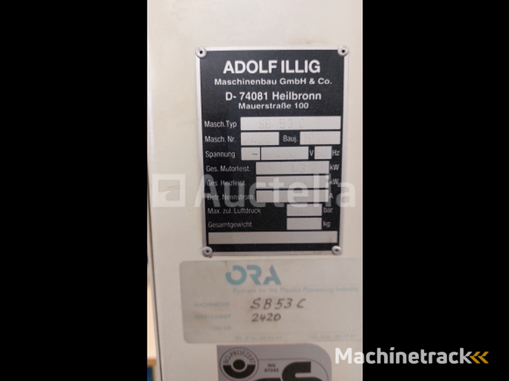 Adolf Illig SE 53 C thermovormmachine 1053 uren