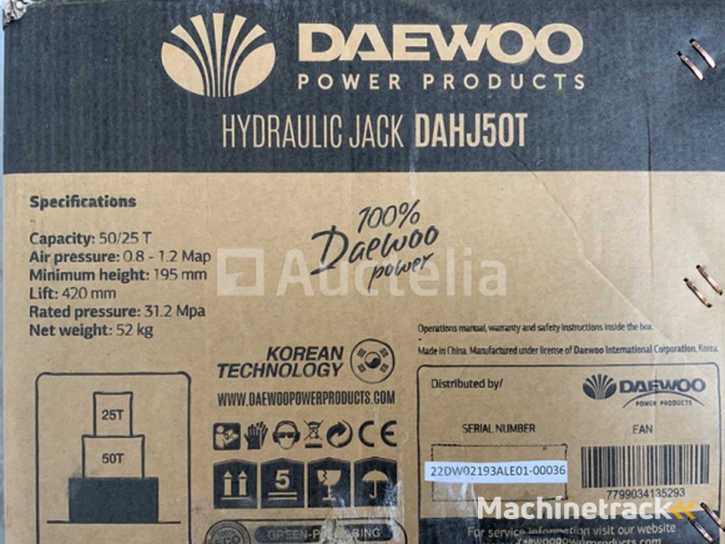 Daewoo 50T. DAHJ Garage jack