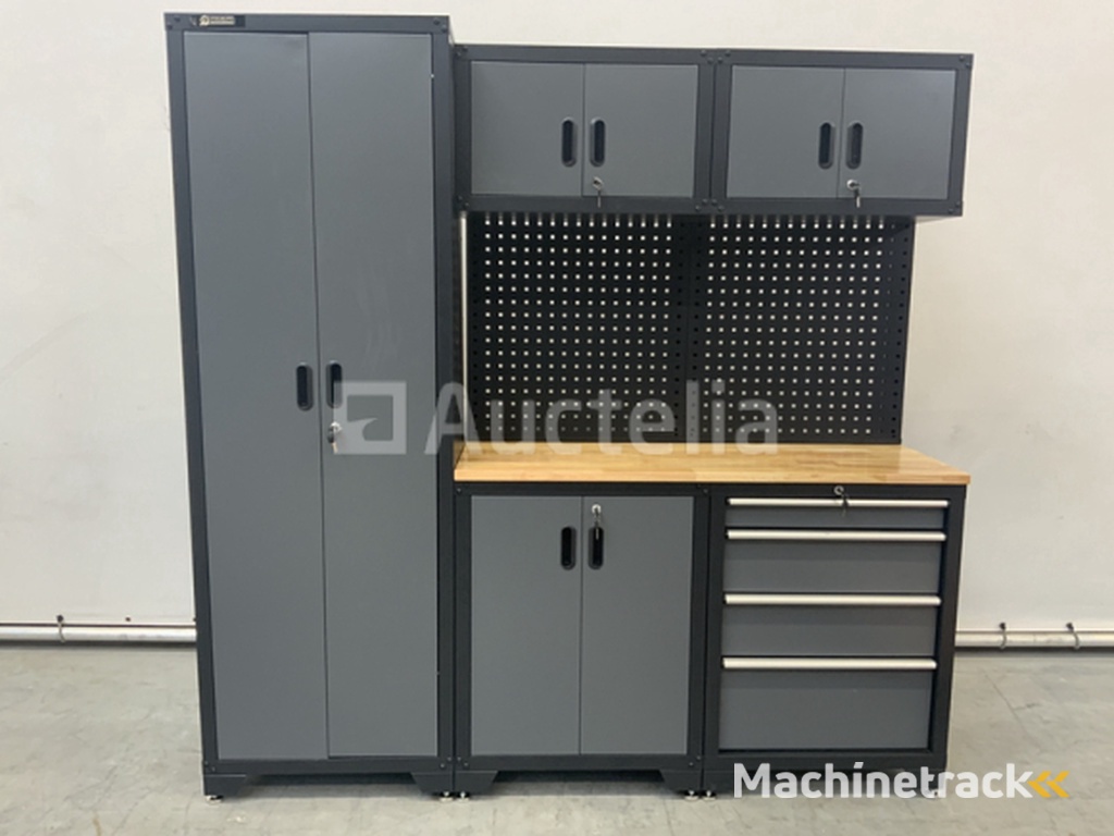 Stahlgruppe GC-01 Workbench with cabinets and storage space