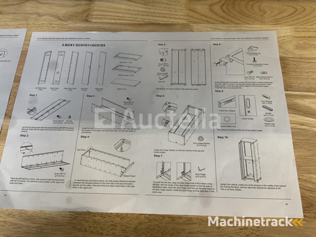 Stahlgruppe GC-01 Workbench with cabinets and storage space