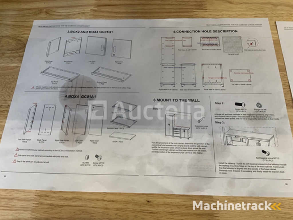 Stahlgruppe GC-01 Workbench with cabinets and storage space
