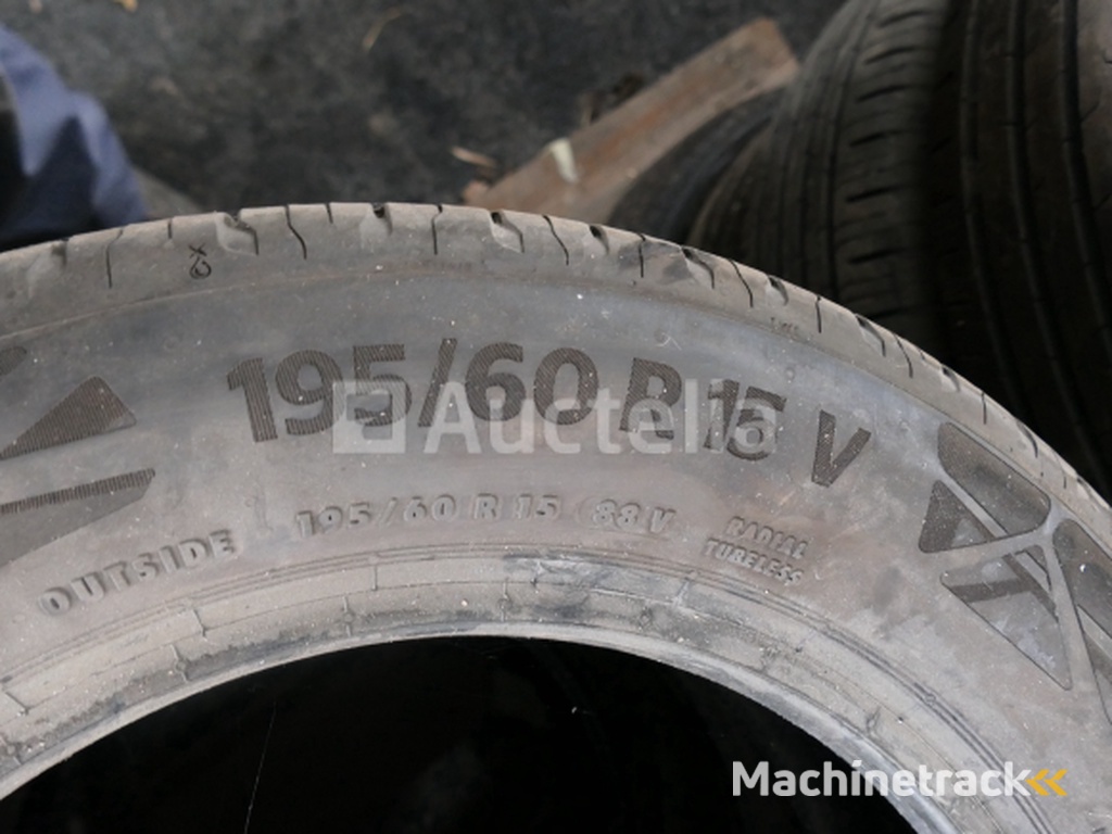 4 Continental Eco Contact 6 second-hand tyres (Dimensions: 195/60R15 88V)