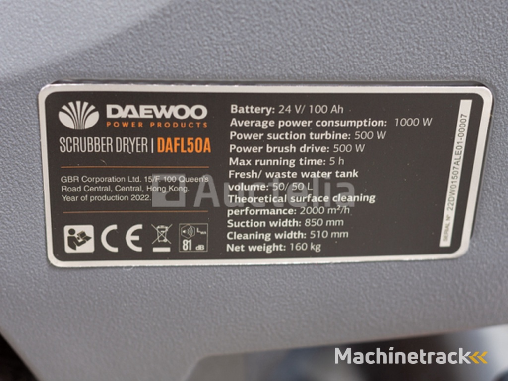 Daewoo DAFL50A schrobmachine