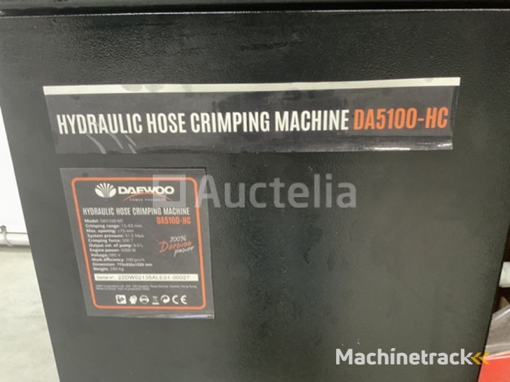 Daewoo DA5100-HC hydraulische slangenpers