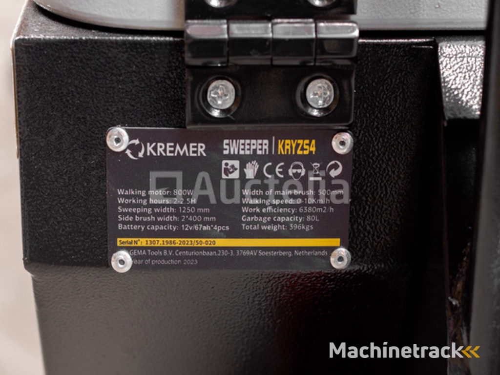 Zit veegmachine Kremer KRYZS4