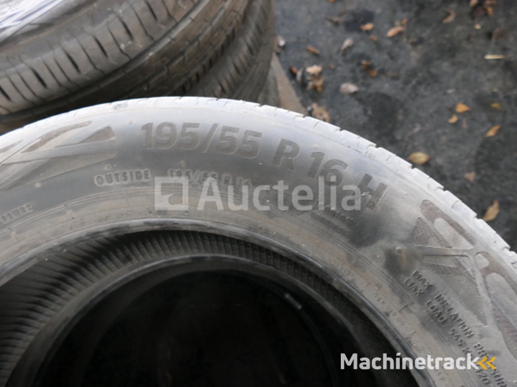 4 Continental Eco Contact 6 tweedehands banden (Afmetingen: 195/55R16 87H)
