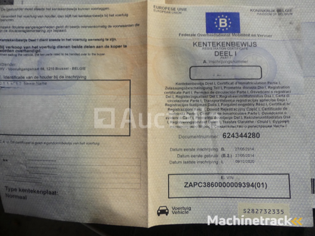 Scooter Piaggio Vespa S50 4V (2014-12.319 km)(VIN:ZAPC3860000009394 )