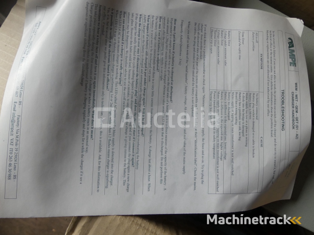 WEM WEM24/50 Forklift Battery Charger