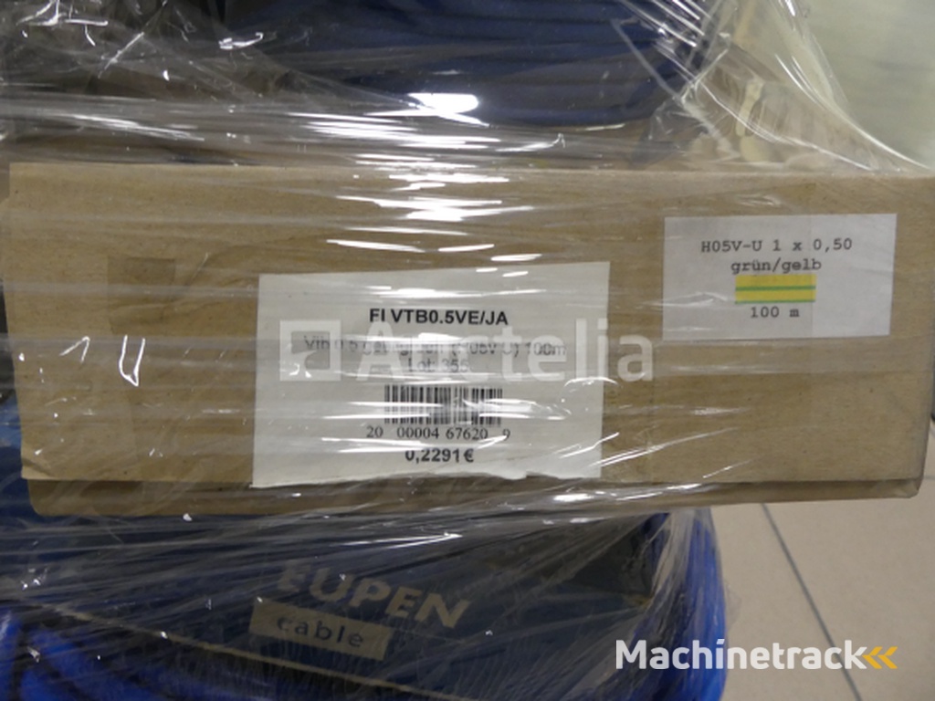 Set van verschillende elektrische kabelspoelen