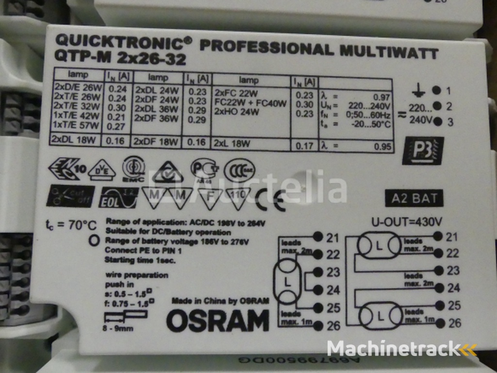 Diverse elektrische apparatuur set
