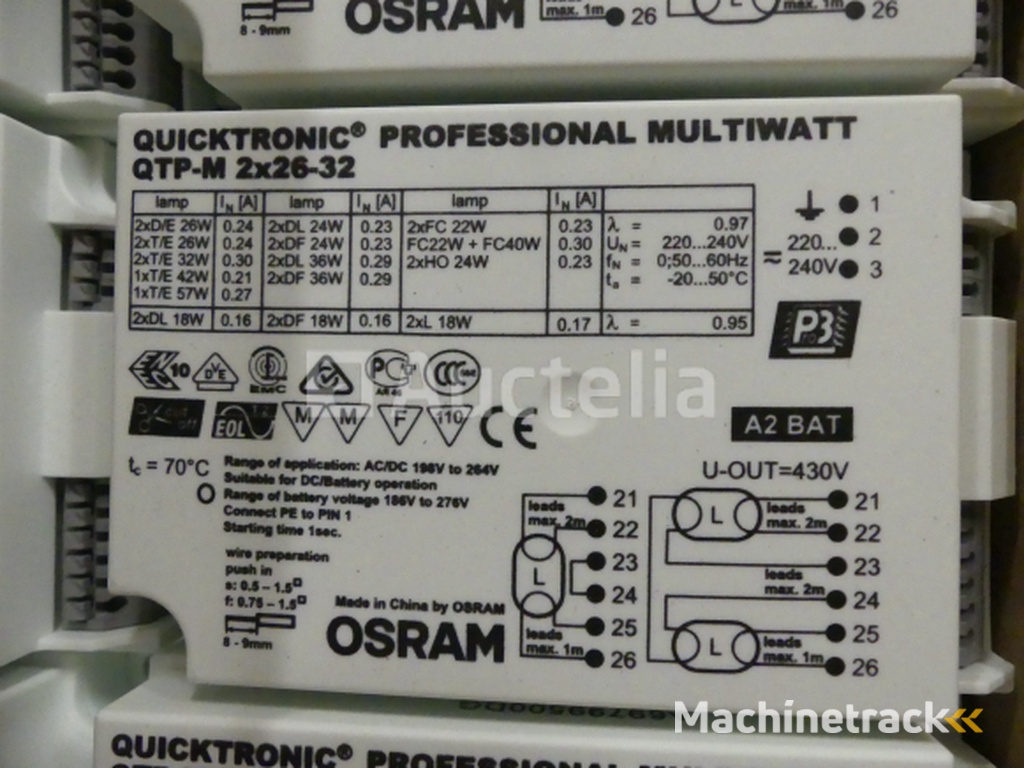 Diverse elektrische apparatuur set