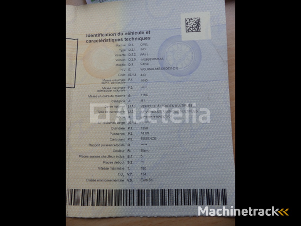 Mixed car Opel Corsa (2014-106.163 km-VIN:W0L0SDL68E4250631)