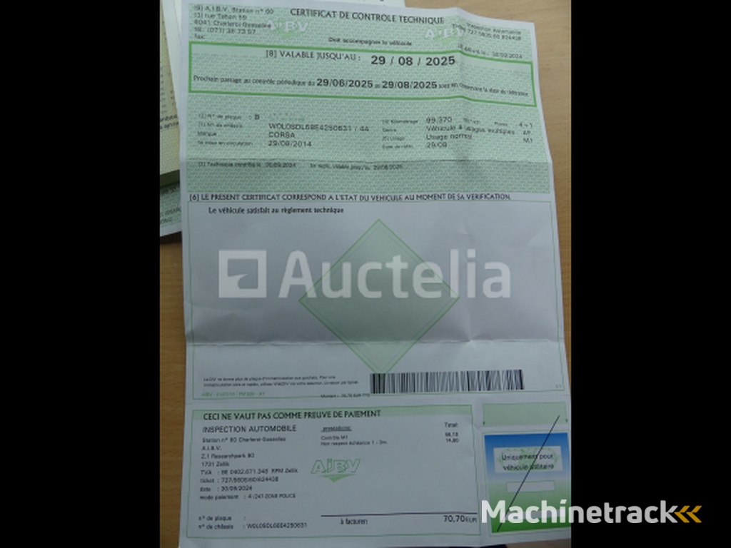 Mixed car Opel Corsa (2014-106.163 km-VIN:W0L0SDL68E4250631)