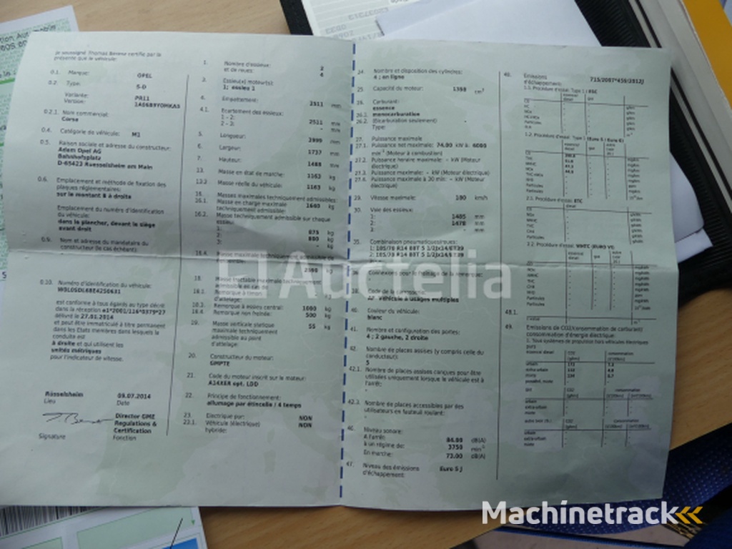 Mixed car Opel Corsa (2014-106.163 km-VIN:W0L0SDL68E4250631)