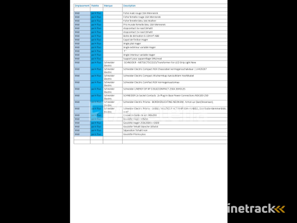 REF:Midi - Pal 4 fluo - Set van stortkokers, ellebogen en accessoires