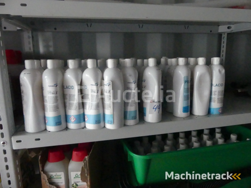 220 x 500 ml canisters of Alpheios Polacid stainless steel surface detergent