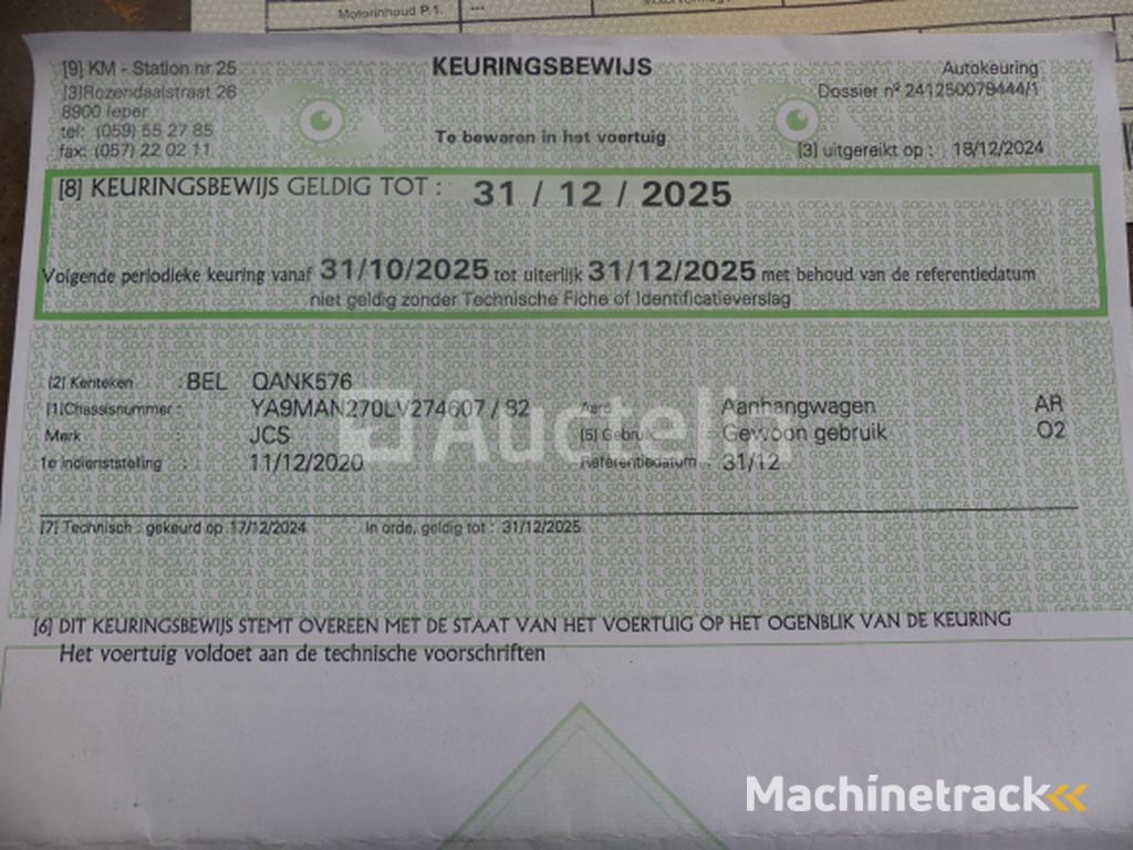 Hulco TERRAX-2 Aanhangwagen (VIN: WHLT2300200006187)