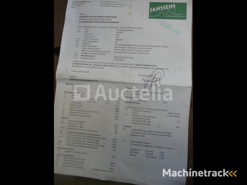 Hulco TERRAX-2 Aanhangwagen (VIN: WHLT2300200006187)