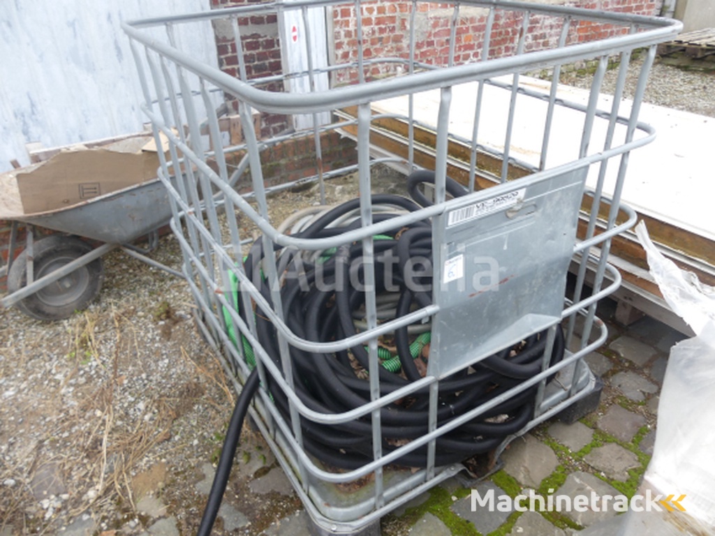 Empty IBC tank cage and contents