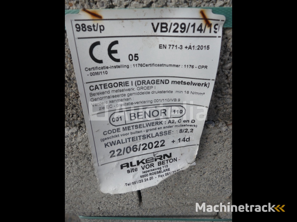 860 massieve blokblokken