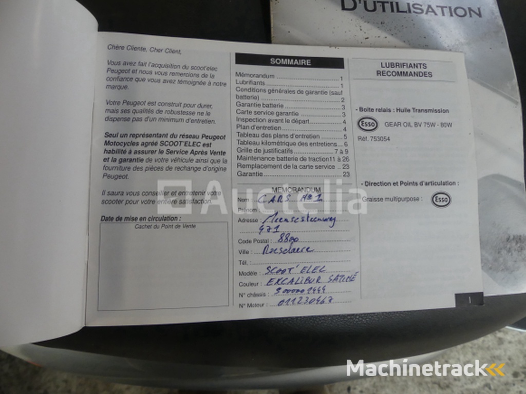 Peugeot Scoot'elec electric scooter