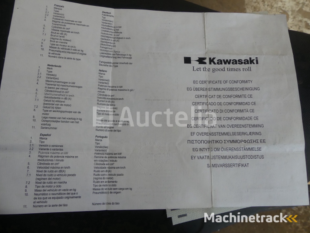 900cc Kawasaki ZX-9R Ninja Motorcycle(VIN: JKAZX900EEA012683)