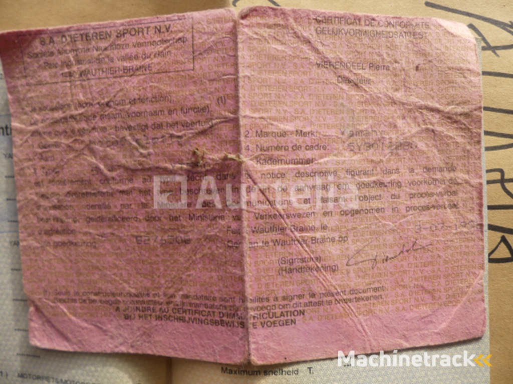 Yamaha XT125 125cc Motorcycle (VIN: 5Y3012220)