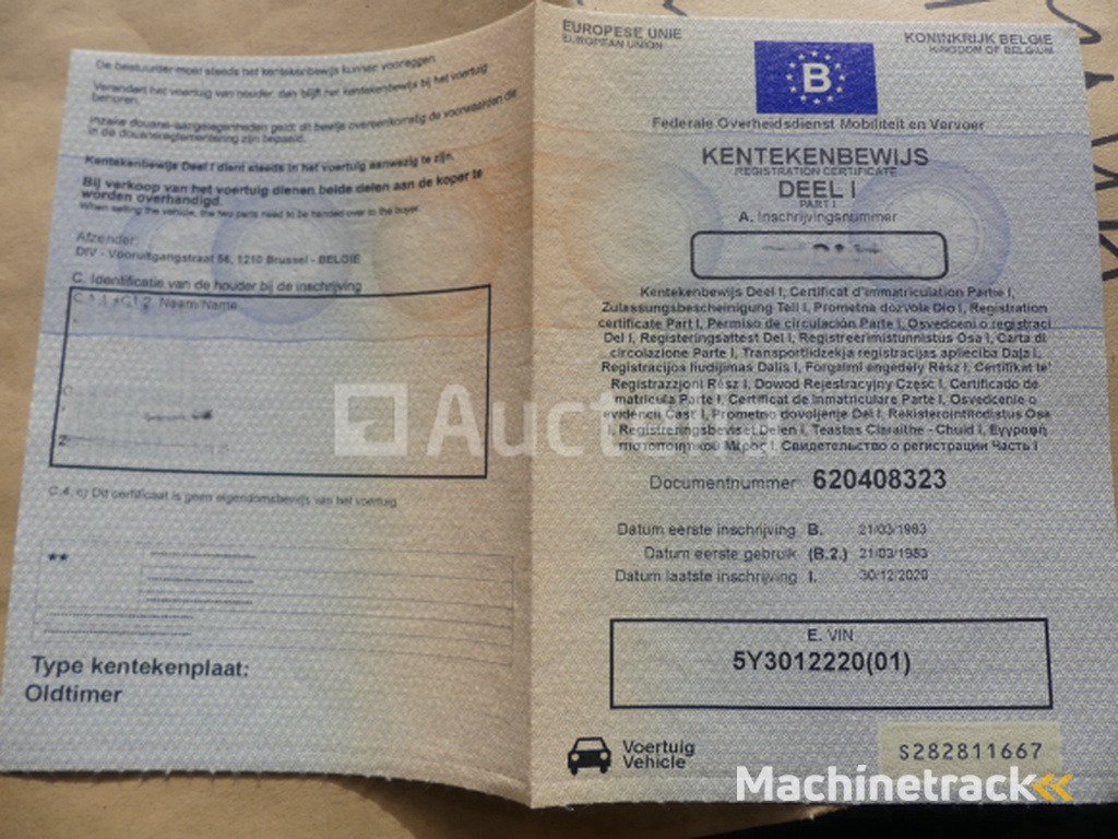 Yamaha XT125 125cc Motorcycle (VIN: 5Y3012220)