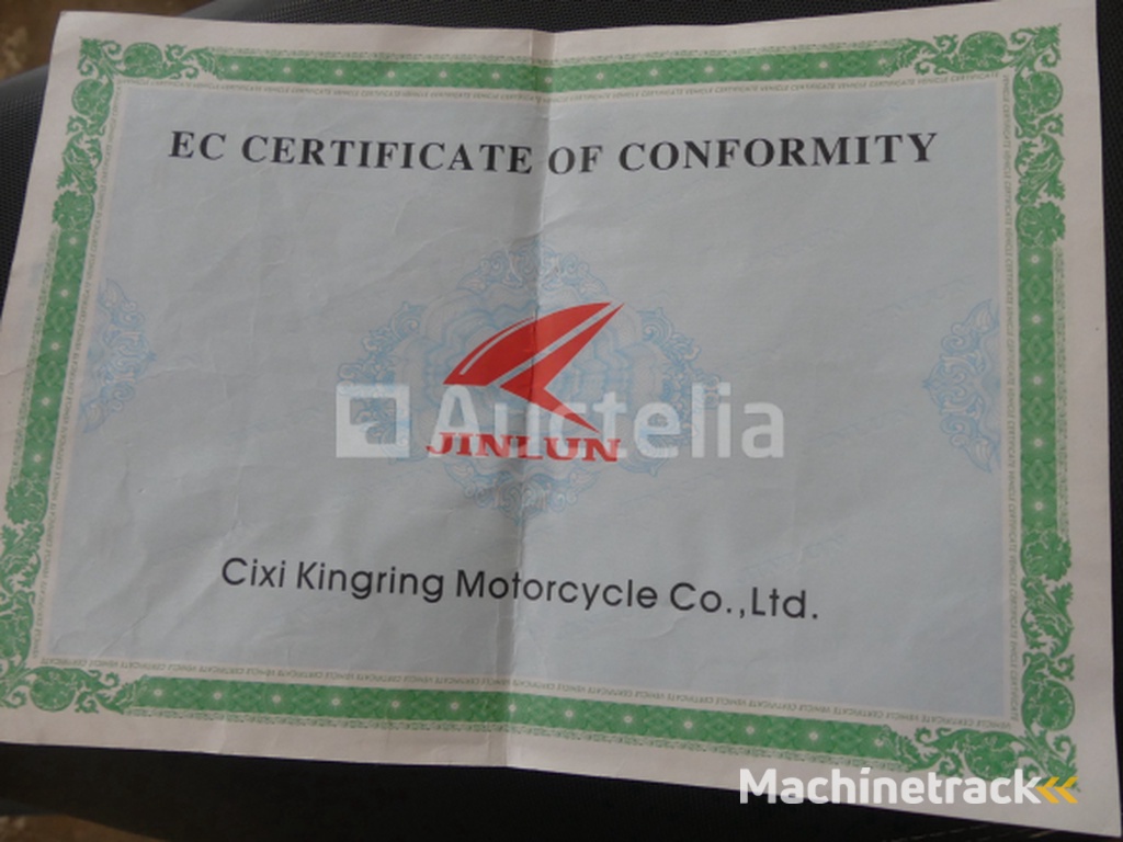 250cc Jinlun JL 250-5 motorfiets (VIN: LJ5PG509961110053)