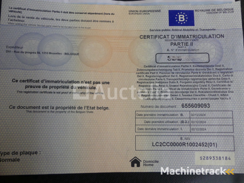 Scooter 50cc (zeer weinig km) Kymco Agility 16+ 50 4T (2024-826 km)(Vin: LC2CC0000R1002452)