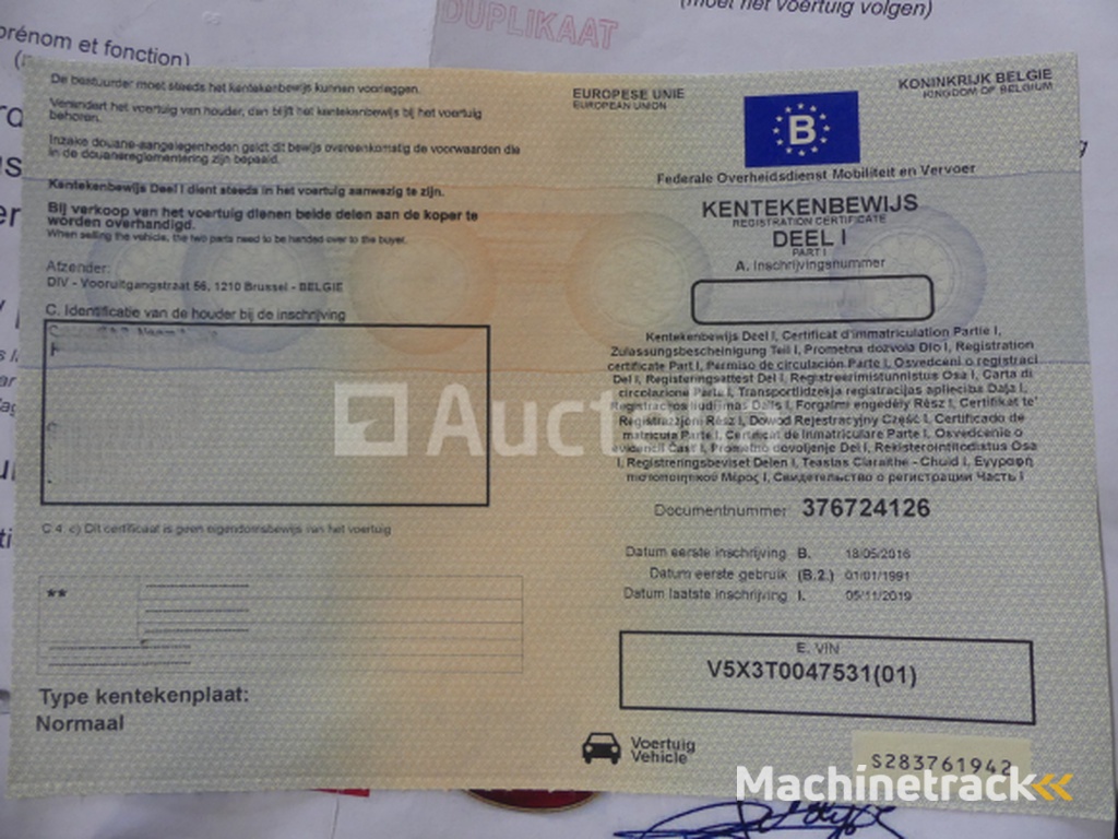 50cc Piaggio Vespa PK50XL Scooter (1991-27.340 km)(VI:V5X3T0047531)