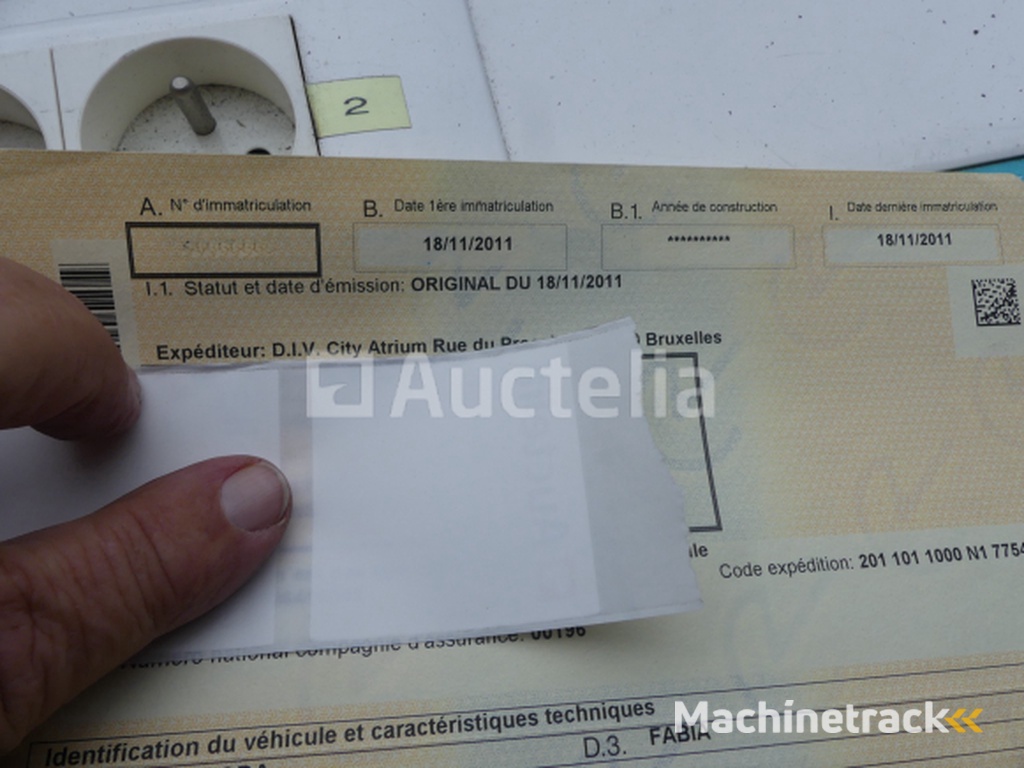 Gemengde auto Skoda Fabia (2011-78.246 km-VIN:NFM5FM52T11114N0)