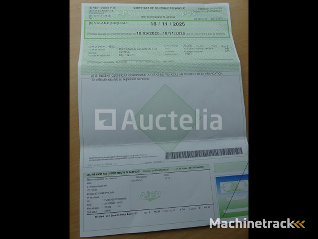 Gemengde auto Skoda Fabia (2011-78.246 km-VIN:NFM5FM52T11114N0)