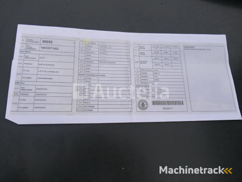 Normag Kornett II landbouwtractor + zijmaaierstang (VIN:19010271952)