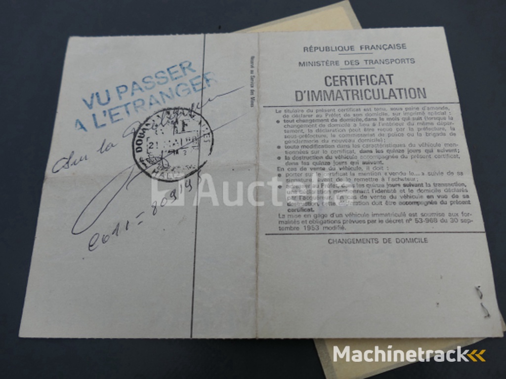 Voorouderauto om Renault Fregate R1104 te restaureren (1959-46.255 km)( VIN:3309611CI)