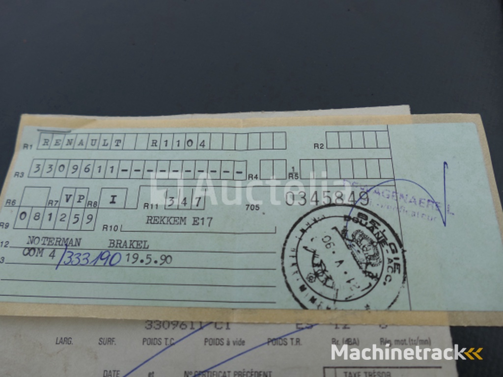 Voorouderauto om Renault Fregate R1104 te restaureren (1959-46.255 km)( VIN:3309611CI)