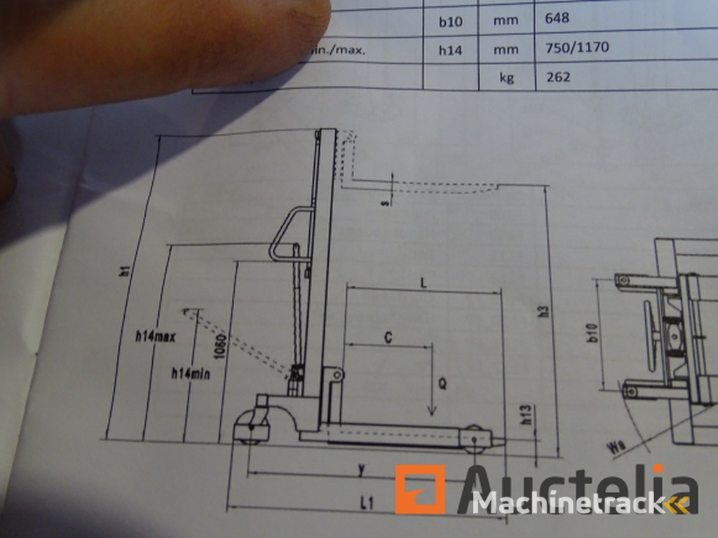 Hydraulische vorkheftruck stier