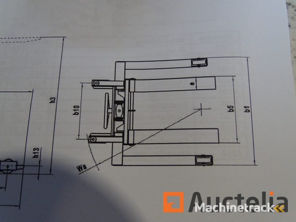 Hydraulische vorkheftruck stier