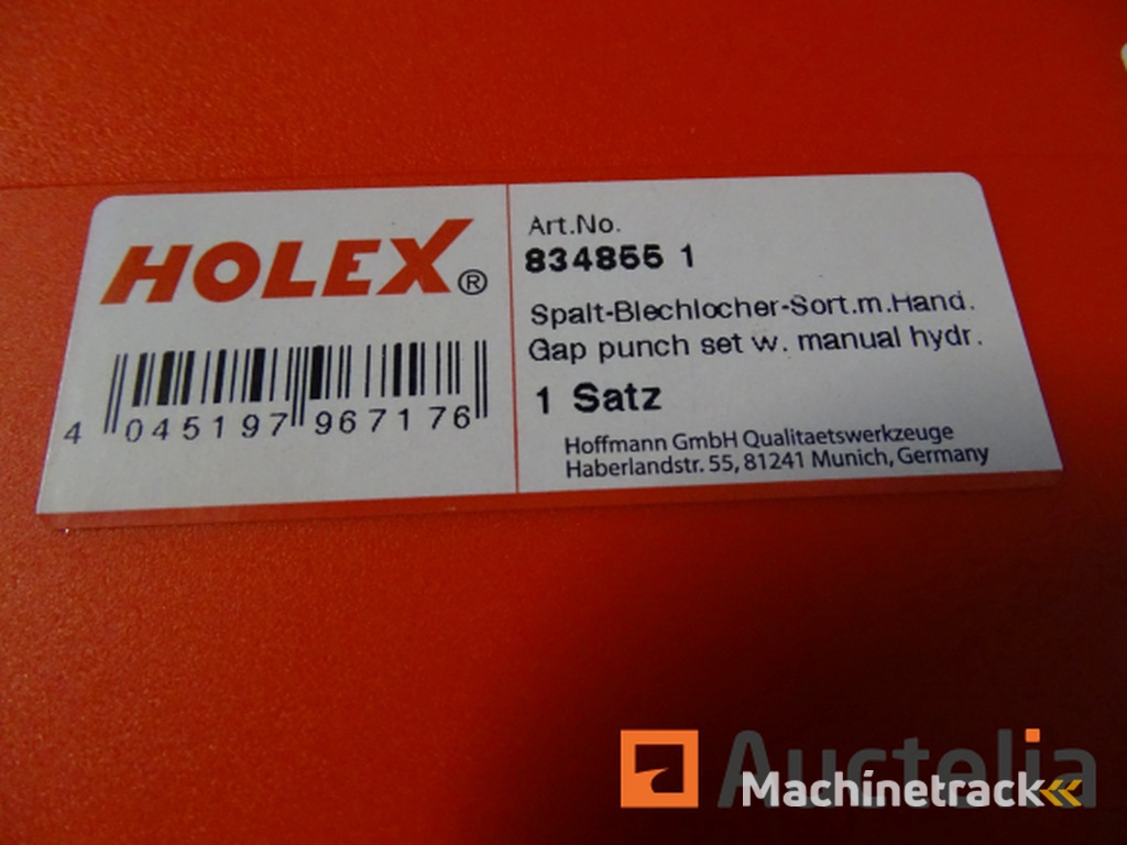 Sleufponsset met hydraulisch handgereedschap HOLEX