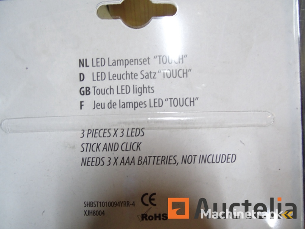 2 sets van 3 LED-lampen ontsteking door aanraking