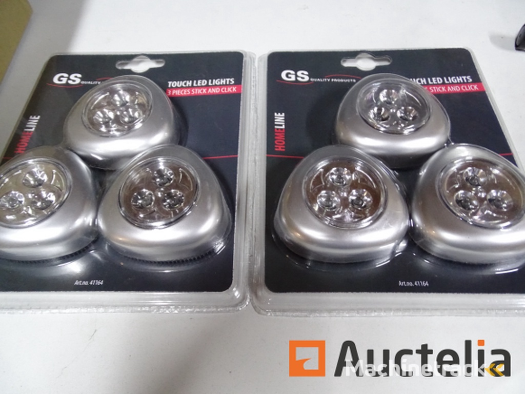 2 sets van 3 LED-lampen ontsteking door aanraking