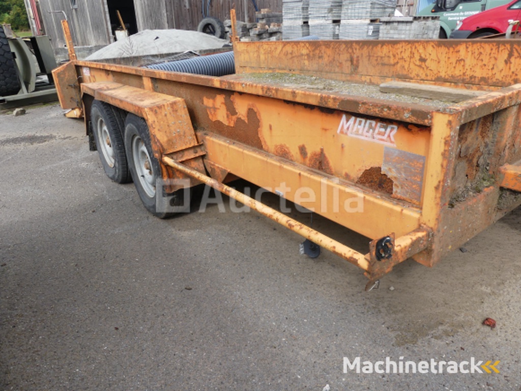 Macer machine aanhangwagen