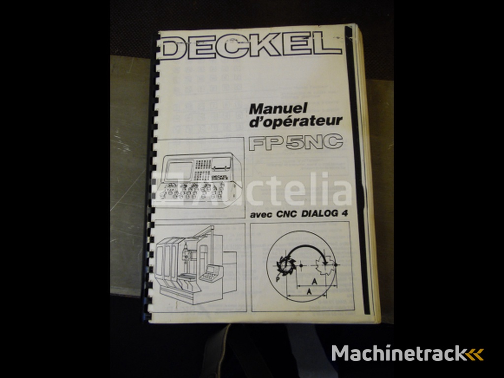 Deckel FP 5 NC CNC Milling Machine 1986