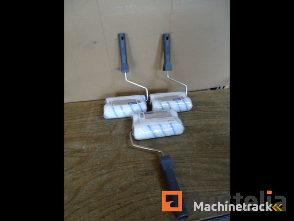 3 sets van 2 GAMMA Muurverfrollers met Handvat