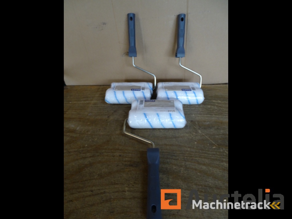 3 sets van 2 GAMMA Muurverfrollers met Handvat